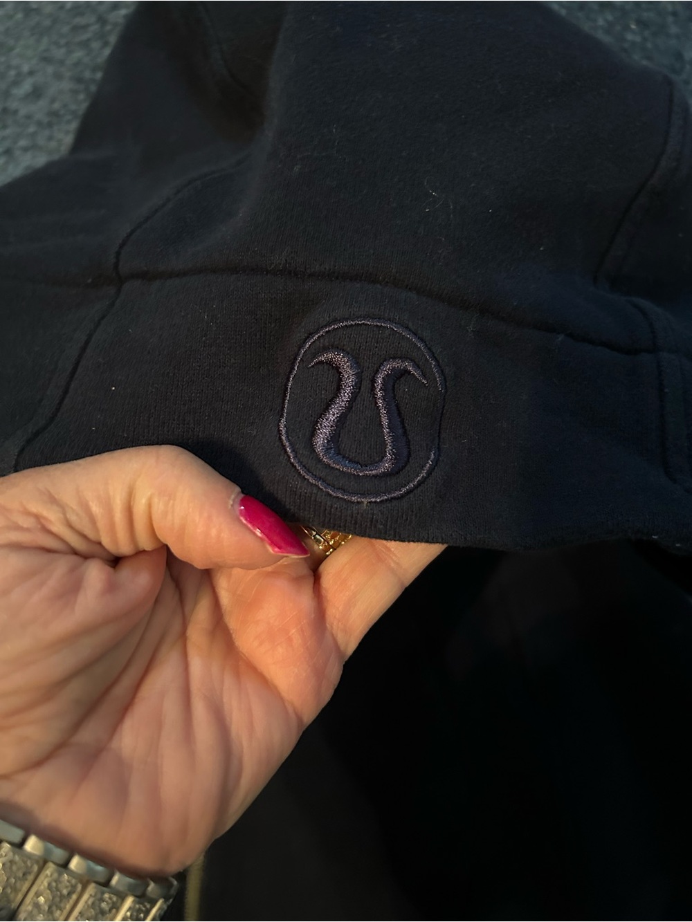 lululemon athletica Navy Women's Athletic Shorts with Subtle Logo